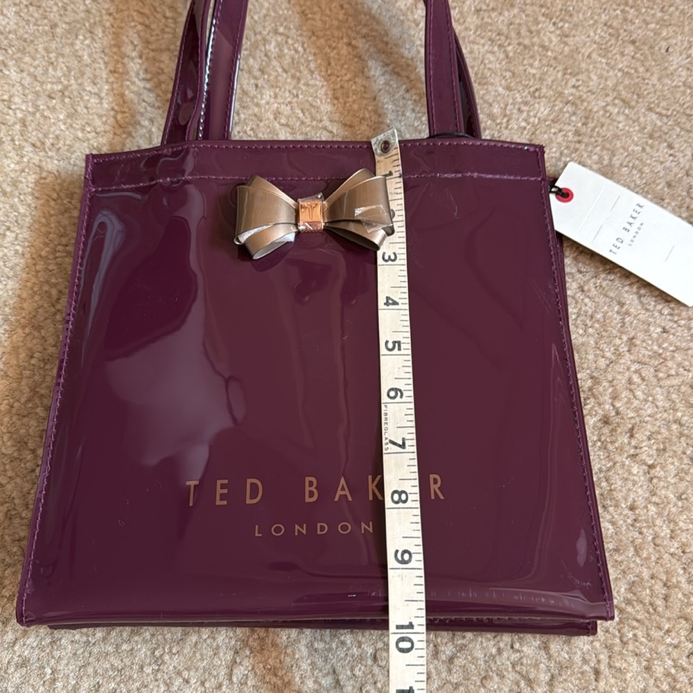 Ted Baker London Burgundy Tote with Bow - Picture 6 of 6